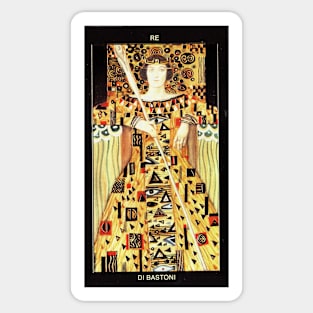 Klimt King of Wounds Tarot Sticker